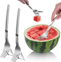 Watermelon Cutter Slicer,Stainless Steel Watermelon Cube Cutter Quickly Safe Watermelon Knife,Fun Fruit Knives Salad Melon Baller for Kitchen Gadget