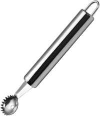 Silver Stainless Steel Strawberry Huller and Tomato Stem Corer Tool Cherry Tomatoes Stem Remover, Dishwasher Safe，Fruit and Vegetable Corers
