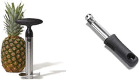 OXO Good Grips Stainless Steel Pineapple Corer & Slicer,Silver/Black