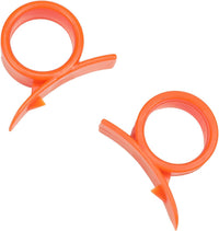 Chef Craft Select Plastic Orange Peeler, 2.25 inches in length 2 piece set, Orange