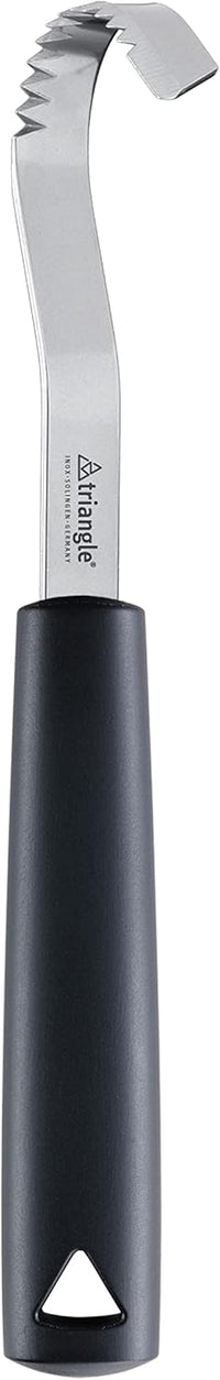 triangle Butter Curler - Hook-Shaped Stainless Steel Serrated Blade - Creates Decorative Butter Garnishes - GreenGrip Handle - Dishwasher Safe - Made in Germany