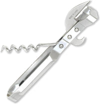 Chef Craft Select Can Opener with Tapper, 6.5 inches in length, Nickle Plated