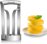 Pineapple Corer Large Stainless Steel Pineapple Corer Peeler Pineapple Cutter Fruit tool Easy Kitchen Tool - Large（4inch+）