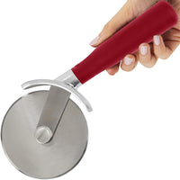 GORILLA GRIP Large Pizza Cutter Wheel, 9 Inch, Rust Resistant Sharp Stainless Steel Blade, Slip Resistant Handle, Thumb Guard Protection, Slice Thick or Thin Pizzas, Pie, Pastries in Seconds, Black