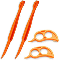 Orange Citrus Peelers Citrus Lemon Citrus Peel Cutter Plastic Easy Slicer Cutter Peeler Remover Opener Kitchen Accessories Knife Cooking Tool Kitchen Gadgets (Set A)