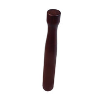 Thunder Group WDML008W Muddler, 8"L, Flat Head, Lacquered Wood, Walnut, Pack of 24
