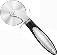 Classic Pizza Wheel Cutter with Sharp Blade, Built-In Finger Guard for Safety, Countertop Pizza Ovens