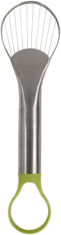 Luciano Housewares 2 in 1 Stainless Steel Avocado Slicer & Pitter, 10 inches, Silver, 10"