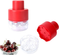 Cherry Pitter Portable Cherry Core Remover with 7 Individual Holes，Easy to Use，Multi-Function Cherries Stoner Seed Remover Tool for Making Cherry Jam