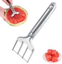 BOXOB Watermelon Cutter Slicer, Stainless Steel Watermelon Cutting Tool Portable Fruit Cutter for Melon Mango Home Kitchen Gadget Camping Party
