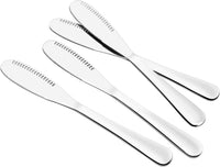 Better Butter Spreader With Holes - Stainless Steel Set of 4, Slicer Cutter, Curler for Cold Butter - 3 in 1 Kitchen Utensils (Silver)
