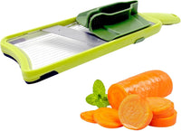 Multi Handheld Mandoline Slicer Adjustable Mandoline Slicer with Food Holder,Mandoline Food Slicer for Speedy Slicing of Fruits Vegetables,for Potatoes,Onion,Cucumbers