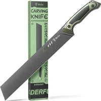 8 Inch Professional Chef Knife - German Steel Blade with G10 Handle & Full-Tang Construction - Outdoor Kitchen & Survival Gyuto Design - Gift For Man
