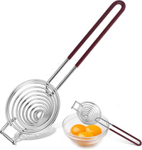 Egg Separator,Stainless Steel Egg Yolk White Separation Tool Long Handle Egg White Separator Tool for Baking,Cooking,and Kitchen Essentials