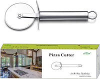 Berglander Pizza Wheel, Gold Titanium Plating Stainless Steel Pizza Cutter, Super Sharp Pizza Slicer With Titanium Gold Plating, Pastry Cutter, Easy to Clean And Stored