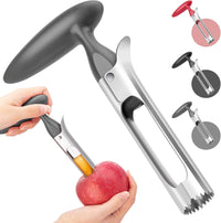 Apple Corer Cutter, Professional Apple Cutter，with Comfortable Handle Premium Apple Corer Remover, Durable Sturdy Fruit Cutter Kitchen Gadgets -LIANGKEN (Grey)
