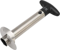 Rae Dunn Stainless Steel Corer - Easily Removes Cores and Pits from Apples, Pears, Peppers, Pineapples, and More, Black Pineapple
