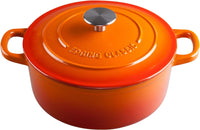 Enameled Dutch Ovens Cast Iron Dutch Oven Pot with Lid for Bread Baking, Cook, Dual Handle, 5.5 Quart, Seasalt