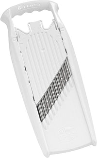 Swissmar V-Prep™ Mandoline Slicer – Versatile Kitchen Slicer for Julienne, Shred, Cube & Slice – Includes Multi-Function Bowl & Safety Holder – Essential Kitchen Gadget – White