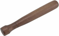 Winco Wooden Muddler, Lacquered Walnut, Brown, Medium