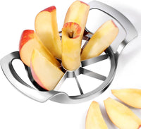 Apple Slicer,12-Blade Extra Large Apple Corer,Easy to Use, Time-Saving, Heavy Duty Stainless Steel Apple Cutter and Divider