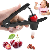 Cherry Pitter Tool Pit Remover, Multiple Cherry Seed Remover, 7 Holes Cherry Stoner Pitter Quick Release, Multiple Cherry Pit Remover Cherries Jam