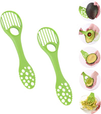 2 PCS Avocado Peeler Professional Avocado Slicer Tool Avocado Cutter Avocado Knife 5 In 1 Multifunctional Avocado Tool for Kitchen(Green)