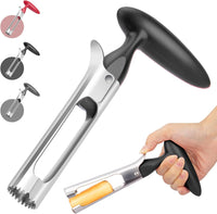 Premium Apple Corer Tool:Easy to Use and Clean- Durable and Sturdy Design Featuring Sharp Serrated Blades - Stainless Steel Corers for Apple and Pear - Core Fruits with Ease(Red)