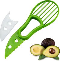 Avocado Slicer Tool 3 in 1, Avocado Pit Remover Kitchen Gadgets, Avocado Corer Tool, Fruit & Avocado Peeler Tools, Green