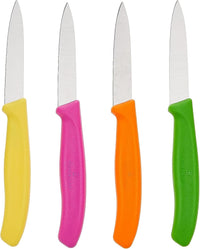 Victorinox Swiss Classic 4 Piece blade 3.2 Inch Paring Knife Set - Pointed Straight Edge