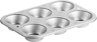 DecorRack Non-Stick Muffin Pan, 6-Cup, Bakeware for Baking Cupcakes (Pack of 1)