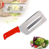 Multifunctional Vegetable Cutter, 2025 Upgraded Stainless Steel Double-layer Slicer, Cabbage Slicer Shredder, Stainless Steel Vegetable Cutter (1, Black Red)