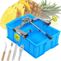 Pineapple Peeling Machine, Commercial Pineapple Corer with Adjustable Spacing 30-37 Cm, Retractable Double Pole and Cut Arcs Fast Complete for Home, Restaurant, Bar, Supermarket