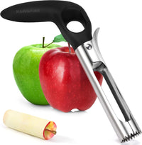 Rainspire Upgraded Apple Corer Tool Kitchen Apple Core Remover Stainless Steel Comfortable Nonslip Handle, Dishwasher Safe, Black