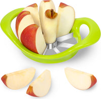 Rainspire Apple Cutter 8 Slices, 8 Blade Apple Slicer and Corer, Apple Corer Tool with Stainless Steel Blades, Super Sharp Fruit Cutter Fruit Slicer, Red