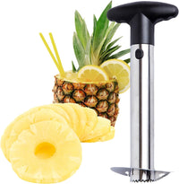 Pineapple Corer Peeler Cutter Slicer Stainless Steel [Upgraded] Versatile Multifunctional Essential Tools for Easily Peeling Coring and Slicing Fruits and Vegetables