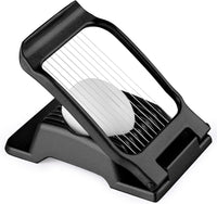 Egg Slicer for Hard Boiled Eggs, Stainless Steel Wire, Heavy Duty Aluminium Egg Cutter Dishwasher Safe for Egg Strawberry Soft Fruit