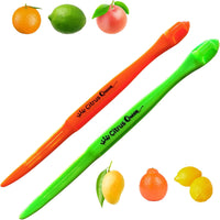 Orange Peeler Tool 2 Pack (Green & Orange), Easy Citrus Peel Cutter, Plastic Fruit Slicer, Lemon Opener, Kitchen Gadget & Cooking Tool
