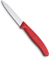 Victorinox VIC-6.7631 Swiss Classic Paring 3¼"" Serrated Spear Point Blade 5/8"" Width at Handle Red, Multicolor, m