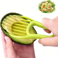 Generic Avocado Peeler & Slicer Tool - Easy Cutter and Scooper for Fruits & Vegetable - Hassle-Free Preparation Of Avocado, Green, 5305360272