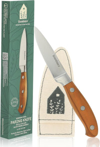 Oprah's Favorite Things - 3.5 Inch German Steel Paring Knife W/Italian Olive Wood Forged Handle