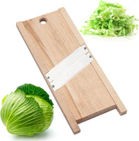 Wooden Cabbage Shredder (11.8x5.1 in) - Grater for Coleslaw and Sauerkraut - Slaw Slicer Cutter Maker